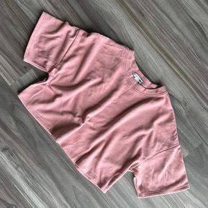 Fashion Nova Blush Pink Crop Tee